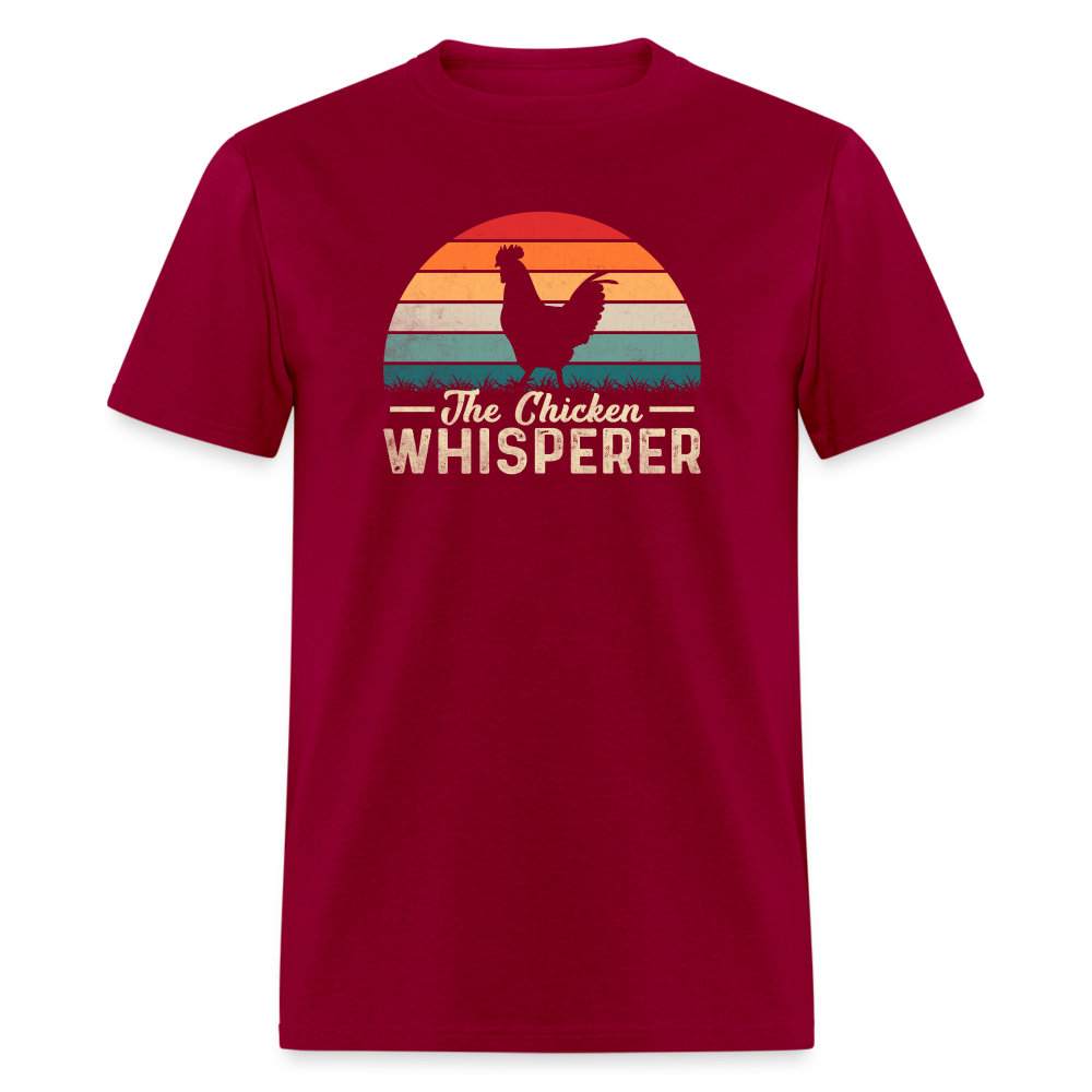 The Chicken Whisperer T-Shirt - dark red