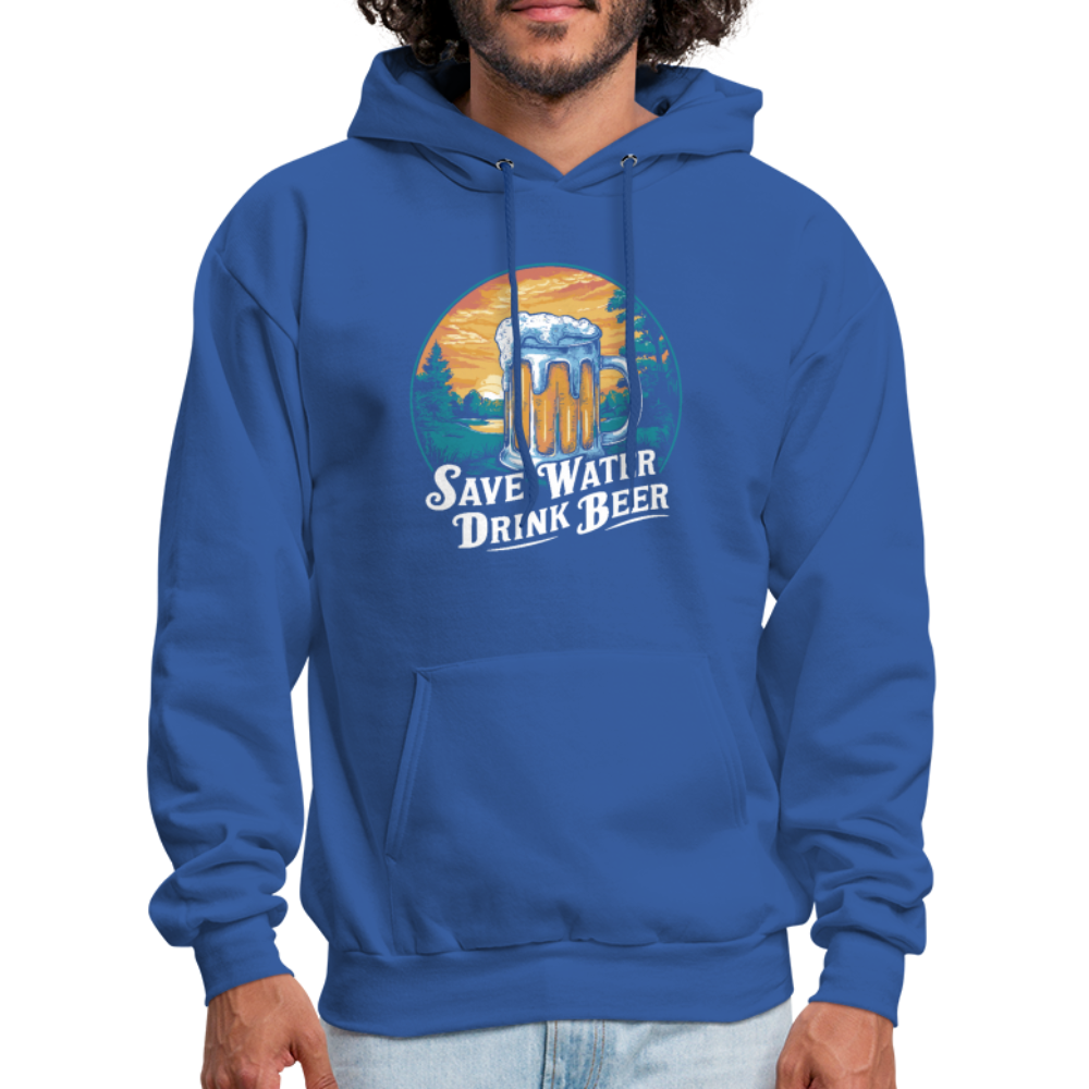 Save Water Drink Beer (Funny Drinking) Hoodie - royal blue