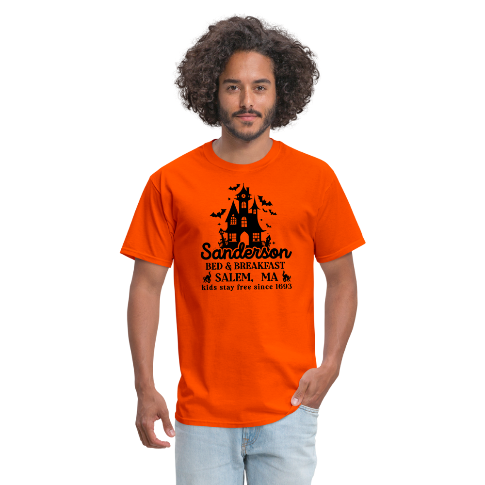 Sanderson Bed & Breakfast Salem MA T-Shirt (Halloween) - orange