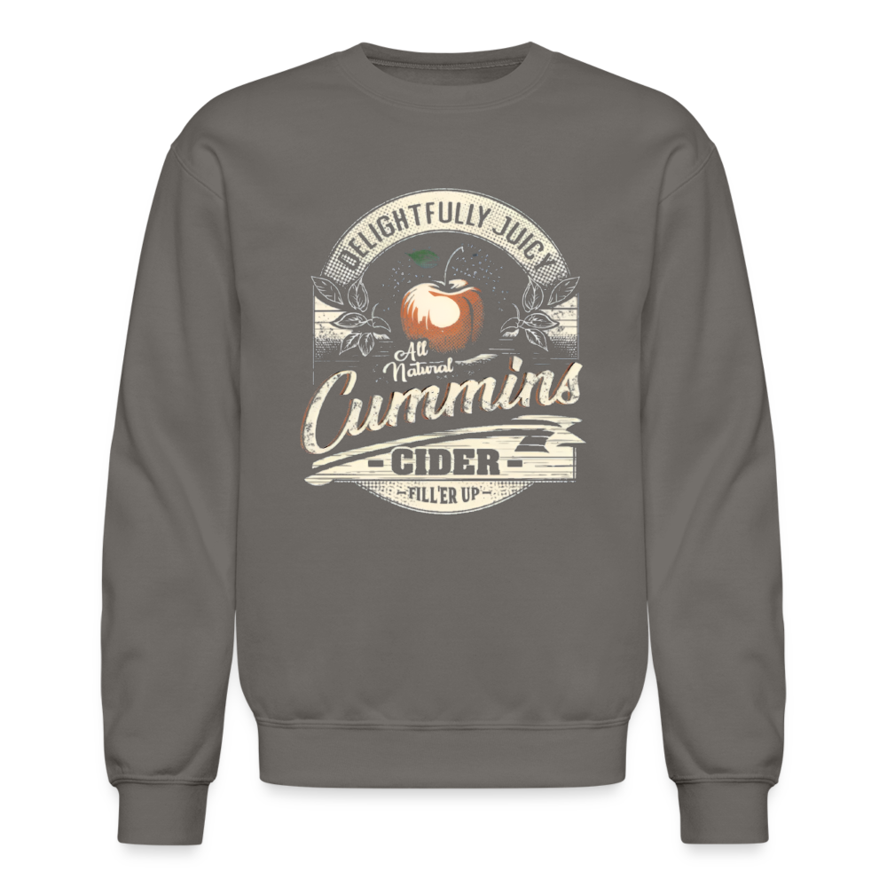 Vintage Cummins Cider (Funny Adult Humor) Sweatshirt - asphalt gray