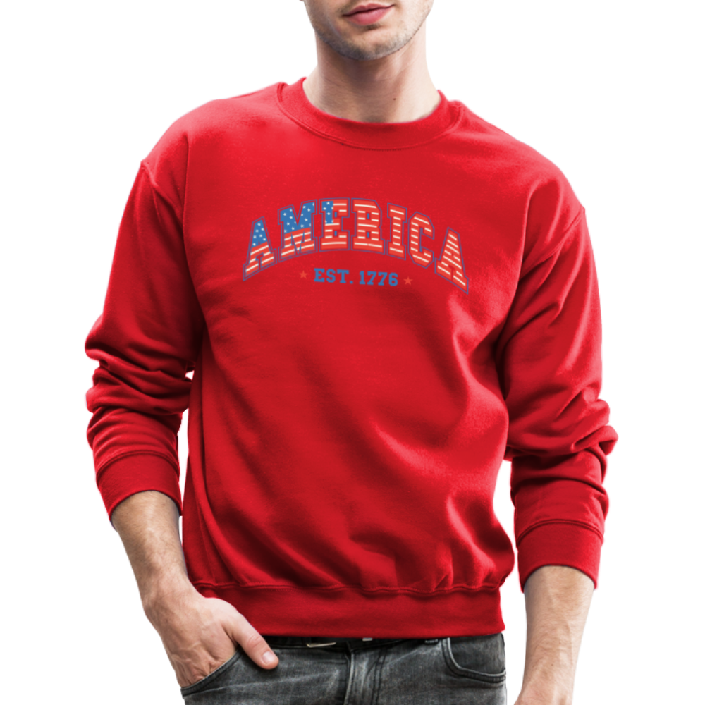 American 1776 Sweatshirt - red