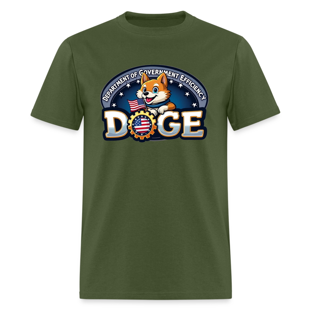 DOGE Logo (Dept of Government Efficiency) T-Shirt - military green