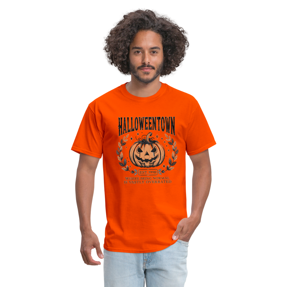 Halloweentown T-Shirt (Where Normal is Overrated) - orange