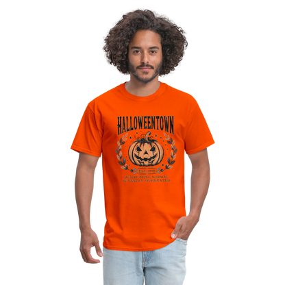 Halloweentown T-Shirt (Where Normal is Overrated) - orange