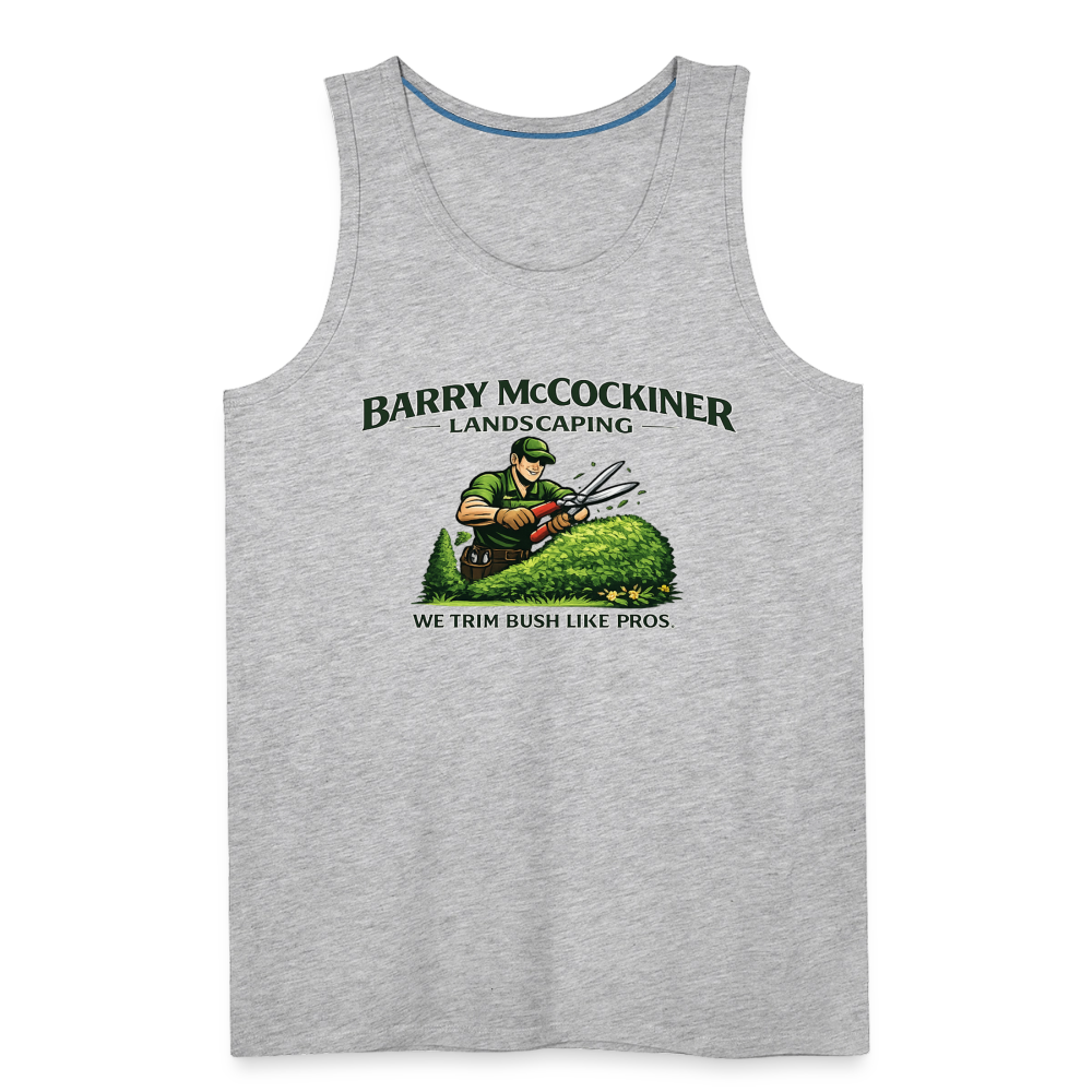 Barry McCockiner Landscaping Funny Tank Top Color: Heather Gray