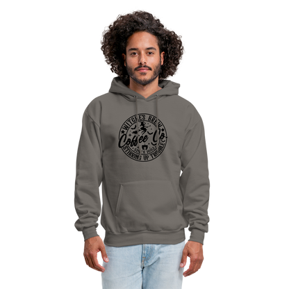 Witches Brew Coffee Co (Halloween) Hoodie - asphalt gray