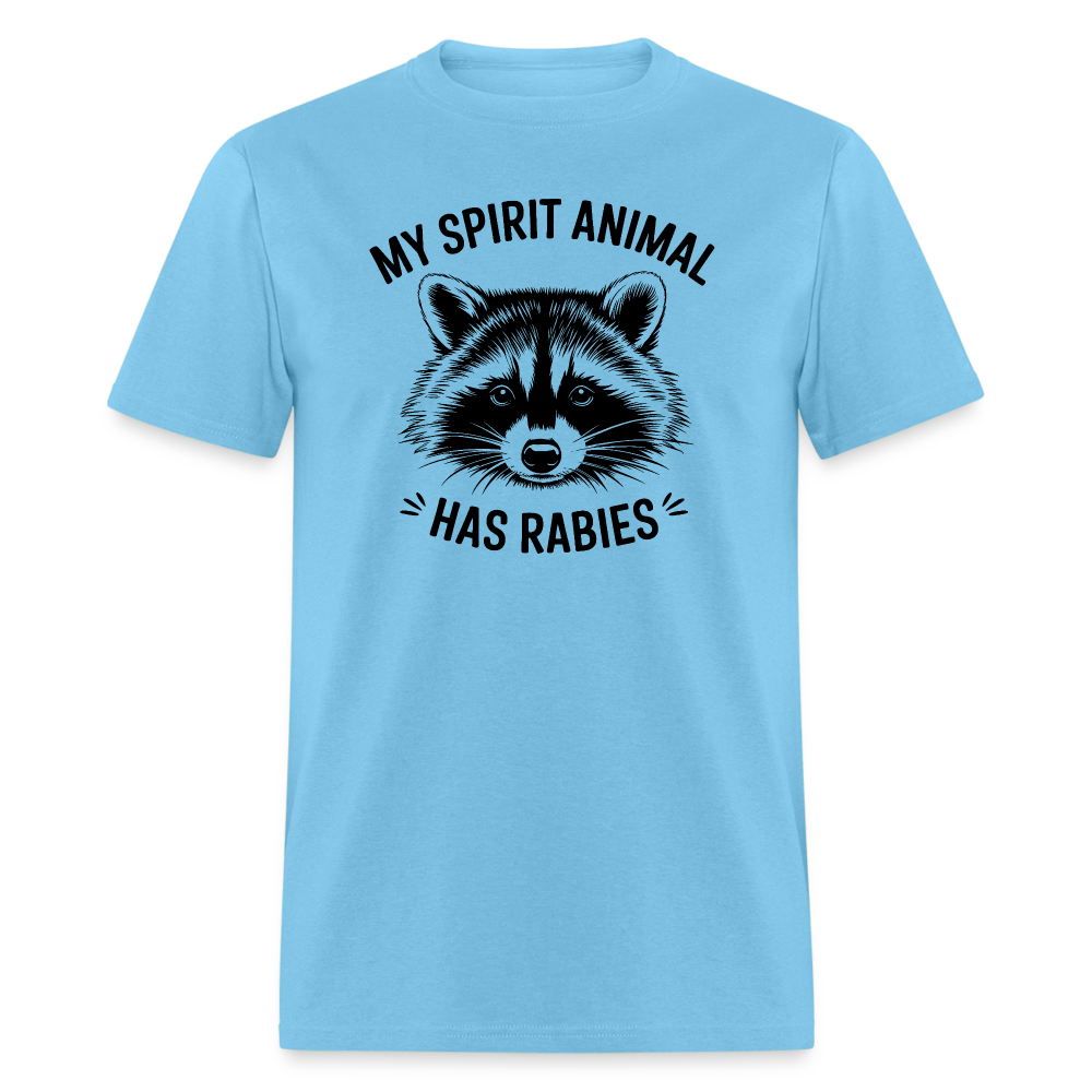 My Spirit Animal Has Rabies T-Shirt - aquatic blue