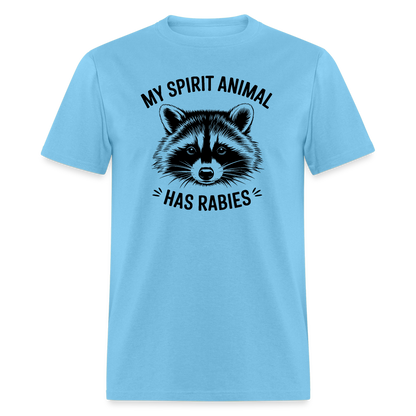 My Spirit Animal Has Rabies T-Shirt - aquatic blue