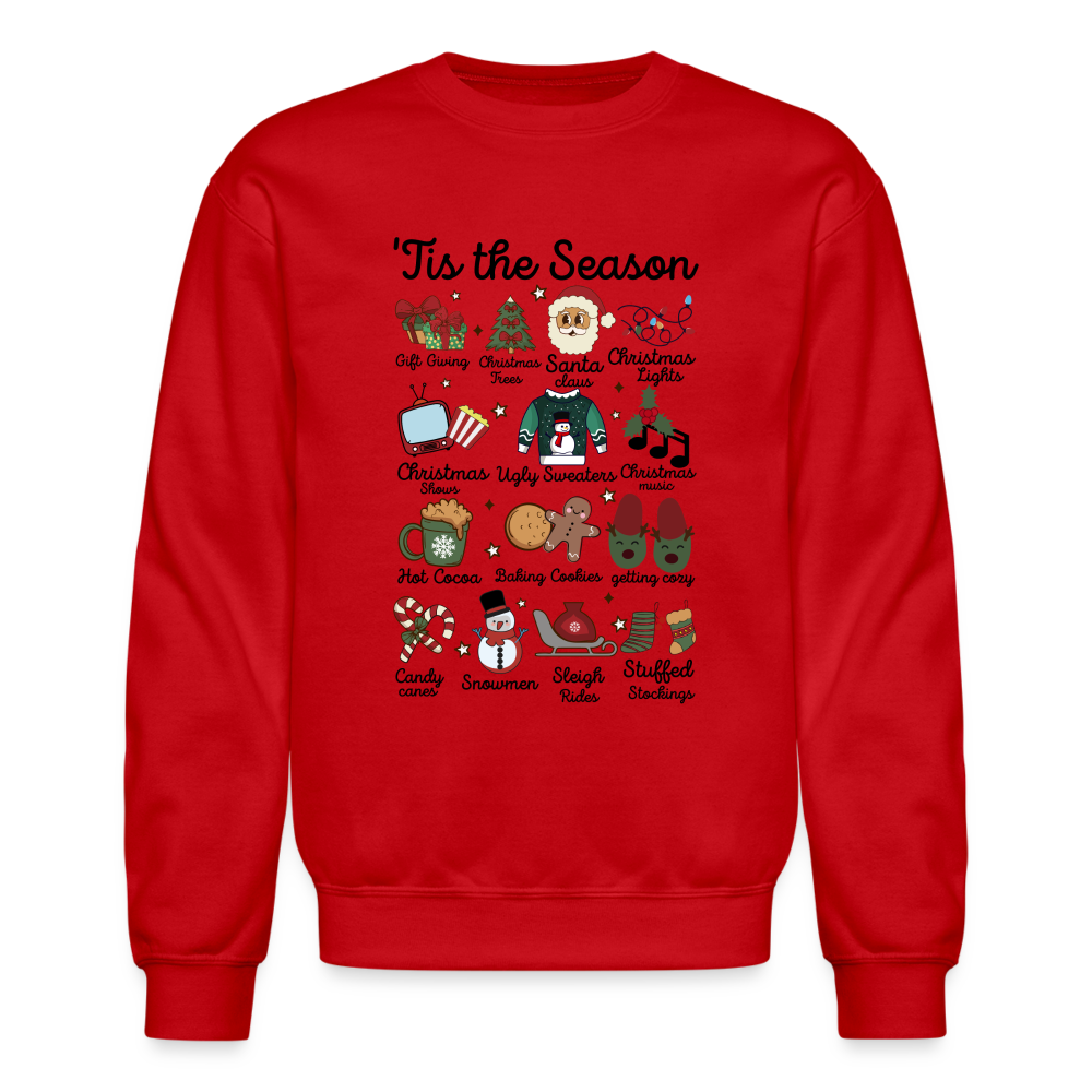 Tis The Season (Christmas) Sweatshirt - red