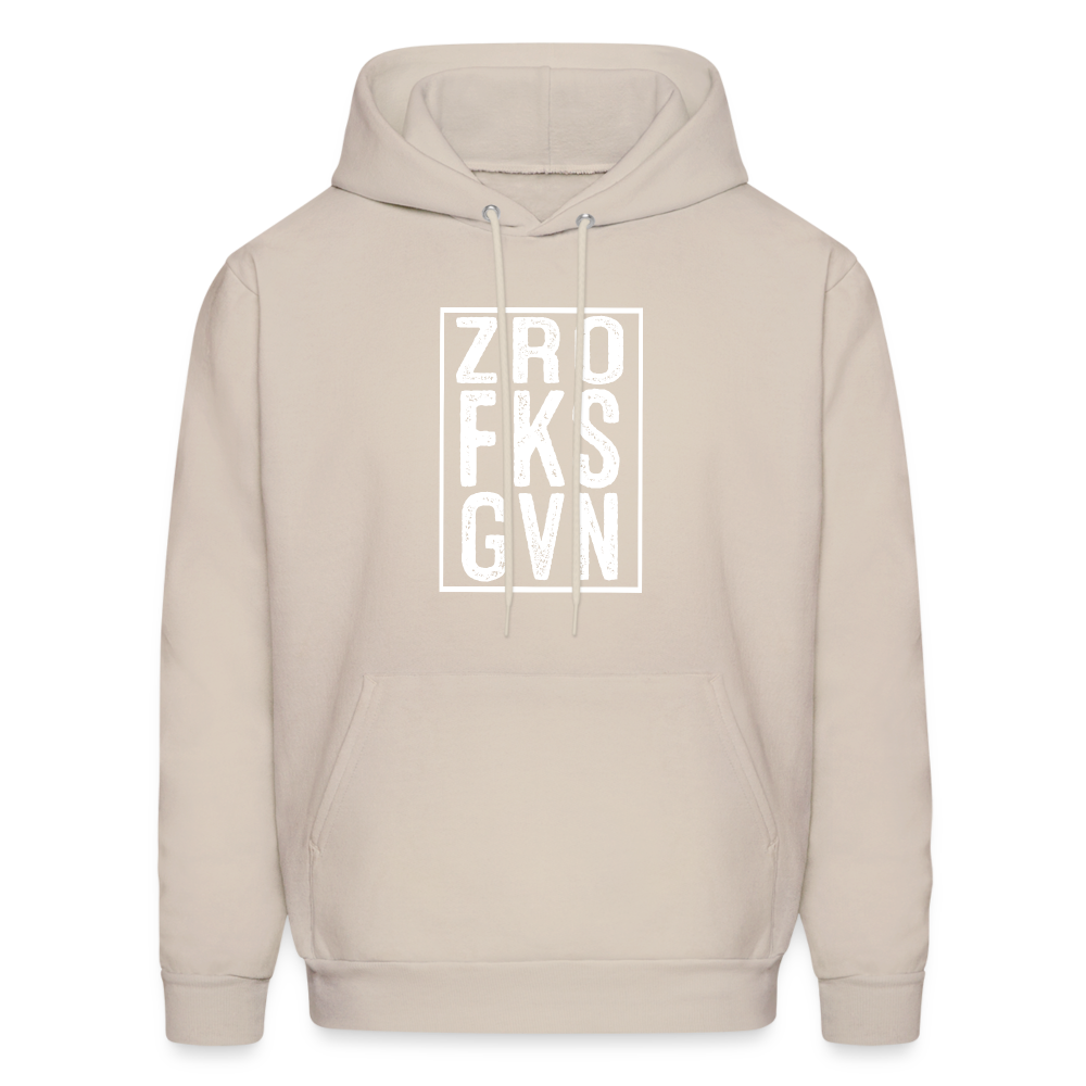 ZRO FKS GVN (Zero Fucks Given) Hoodie - Sand