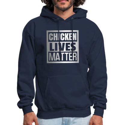 Chicken Lives Matter Hoodie - navy