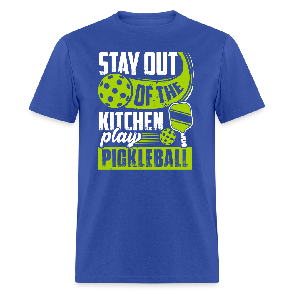 Stay Out Of The Kitchen Play Pickleball T-Shirt - royal blue