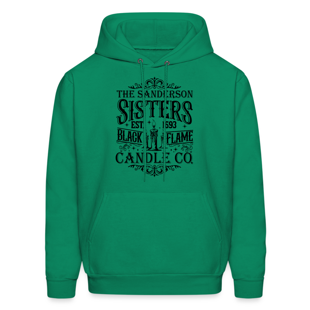 The Sanderson Sisters Black Flame Candle Co. Hoodie (Halloween) - kelly green