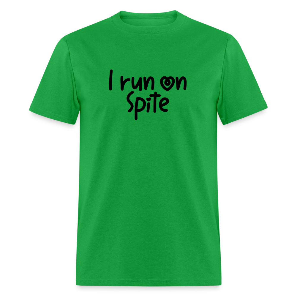 I Run On Spite T-Shirt - bright green