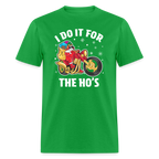 Christmas Biker Santa Riding Motorcycle I Do It For The Ho's T-Shirt