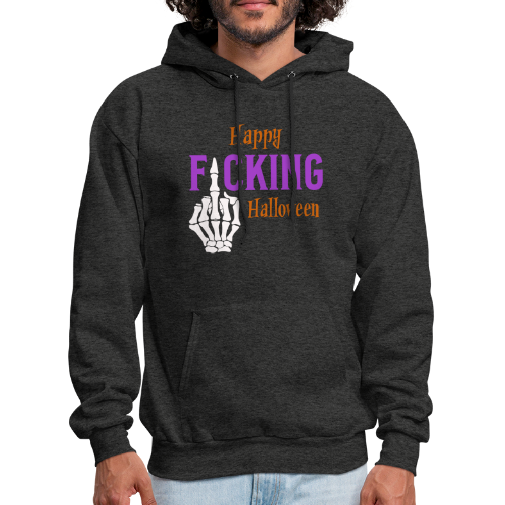 Happy F*cking Halloween Hoodie - charcoal grey