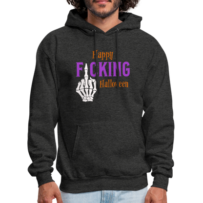 Happy F*cking Halloween Hoodie - charcoal grey