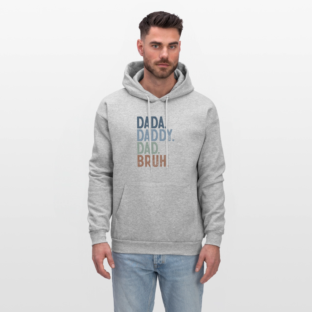 Dada Daddy Dad Bruh Hoodie Color: heather gray