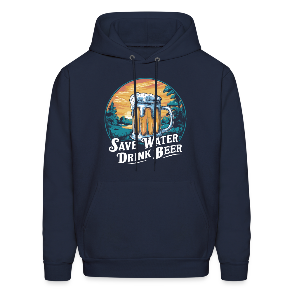 Save Water Drink Beer (Funny Drinking) Hoodie - navy