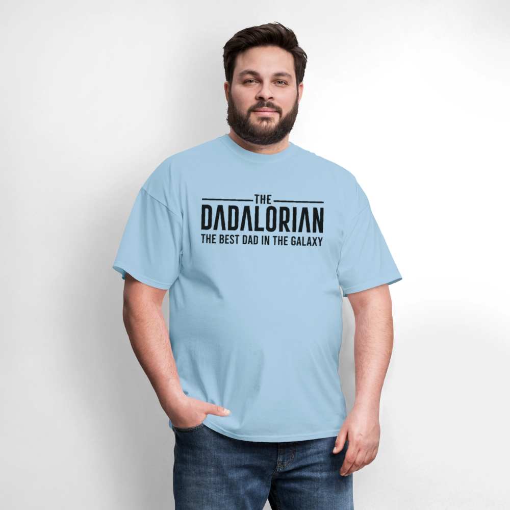 The Dadalorian The Best Dad in the Galaxy T-Shirt - powder blue