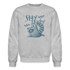 Stay Trashy Sweatshirt – Funny Feral Raccoon Design
