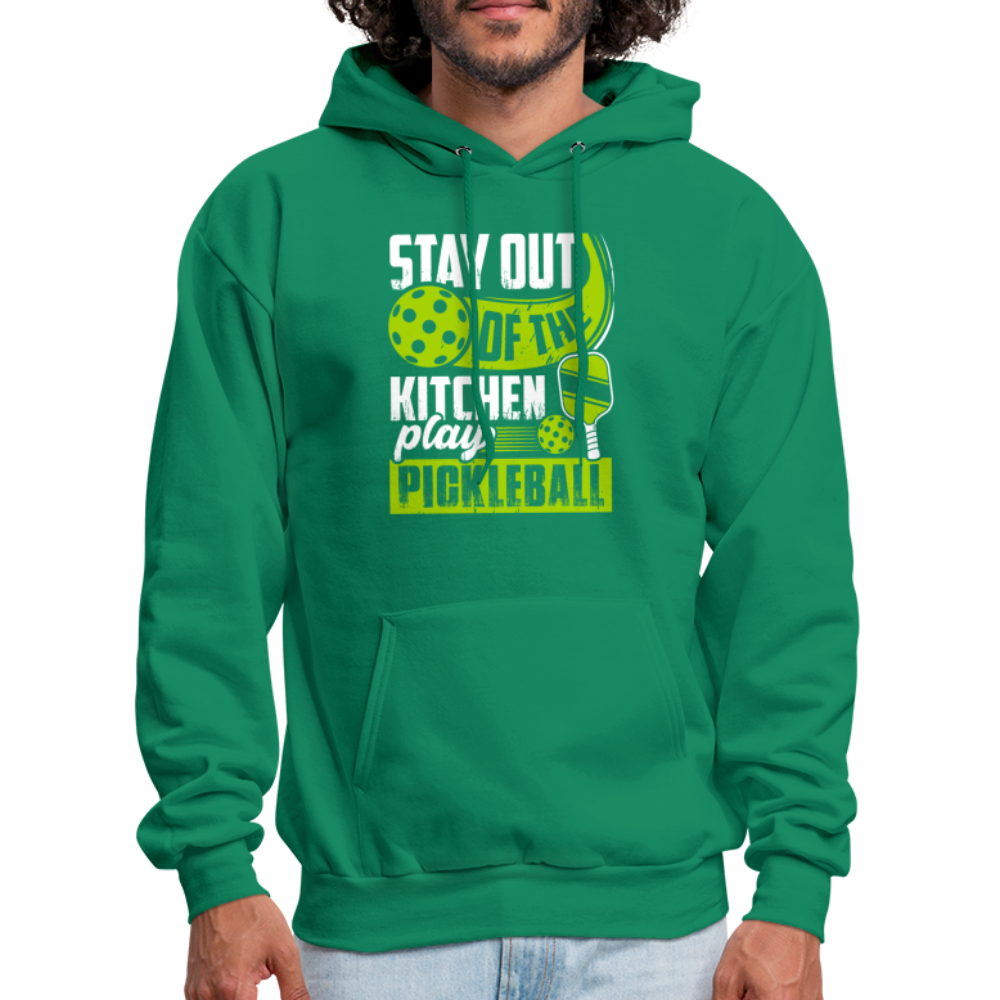 Stay Out Of The Kitchen Play Pickleball Hoodie - kelly green