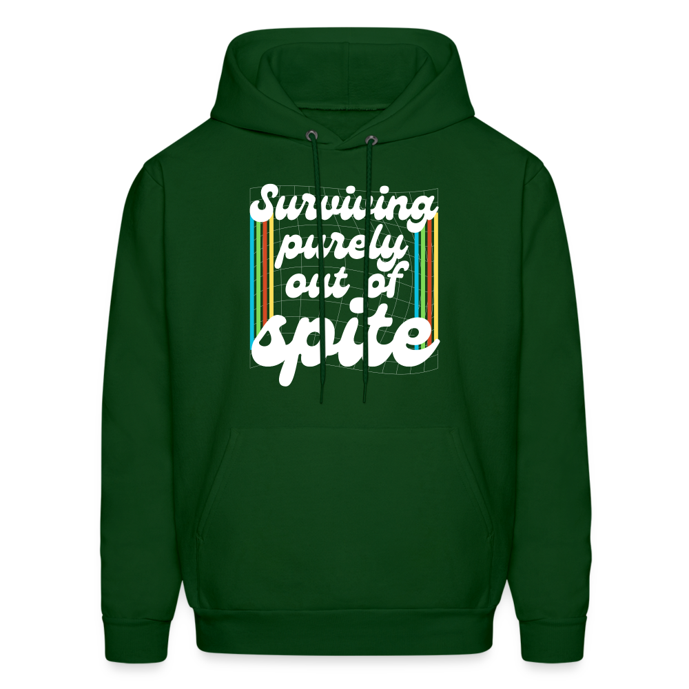 Surviving Purely Out Of Spite Hoodie - forest green