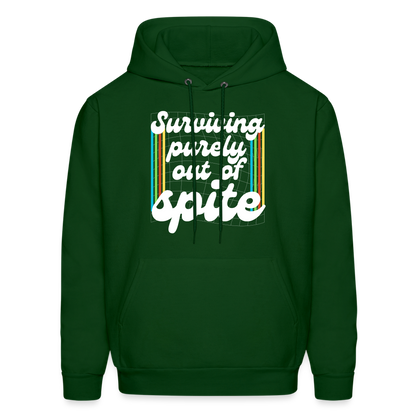 Surviving Purely Out Of Spite Hoodie - forest green