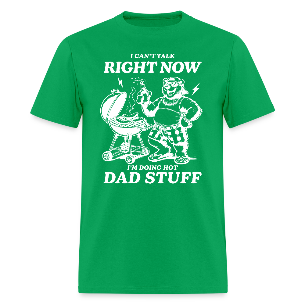 Doing Hot Dad Stuff (BBQ) T-Shirt - bright green