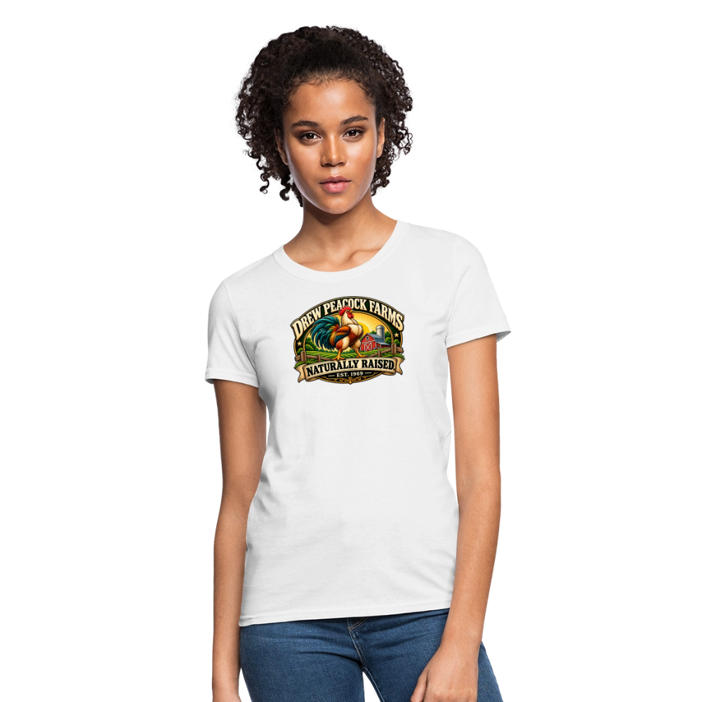 Drew Peacock Farms Women's T-Shirt - white