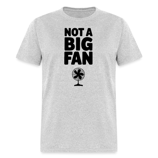 Not A Big Fan (Funny, Sarcasm) T-Shirt - heather gray