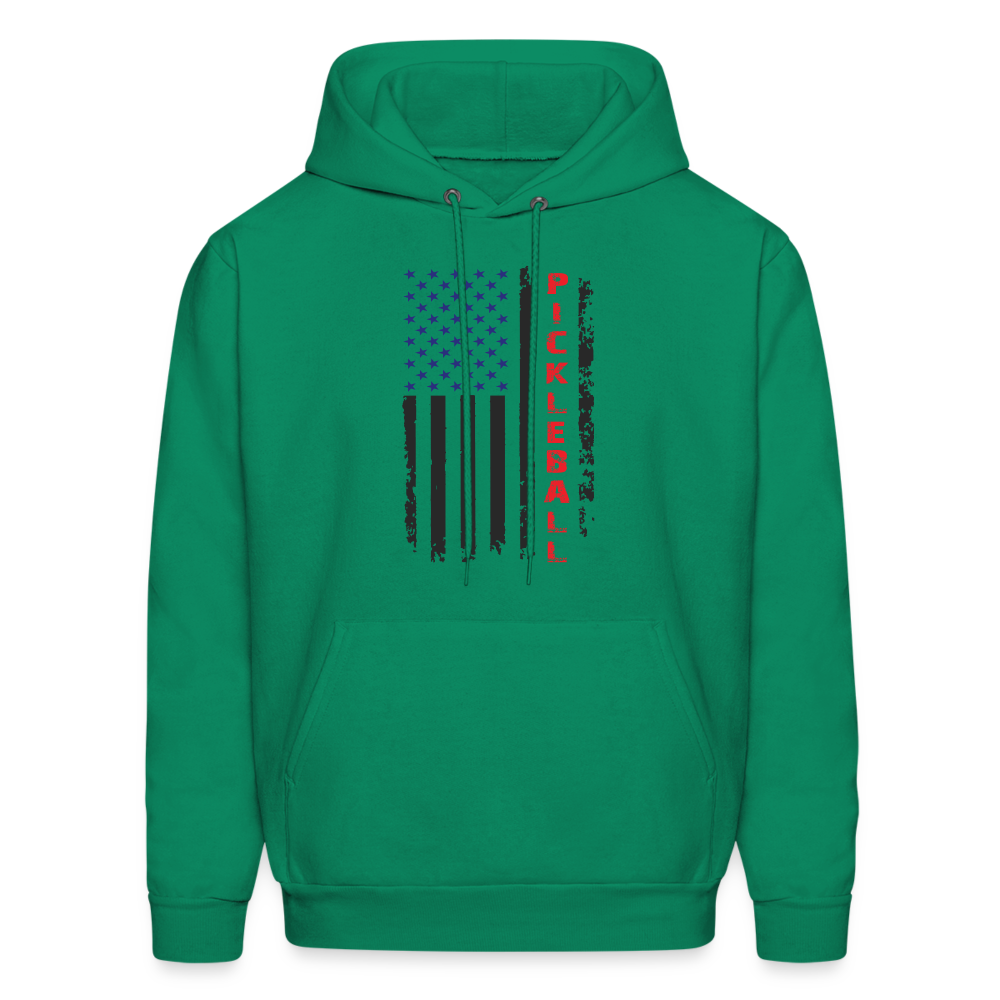 Pickleball Flag Hoodie - kelly green