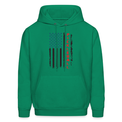 Pickleball Flag Hoodie - kelly green