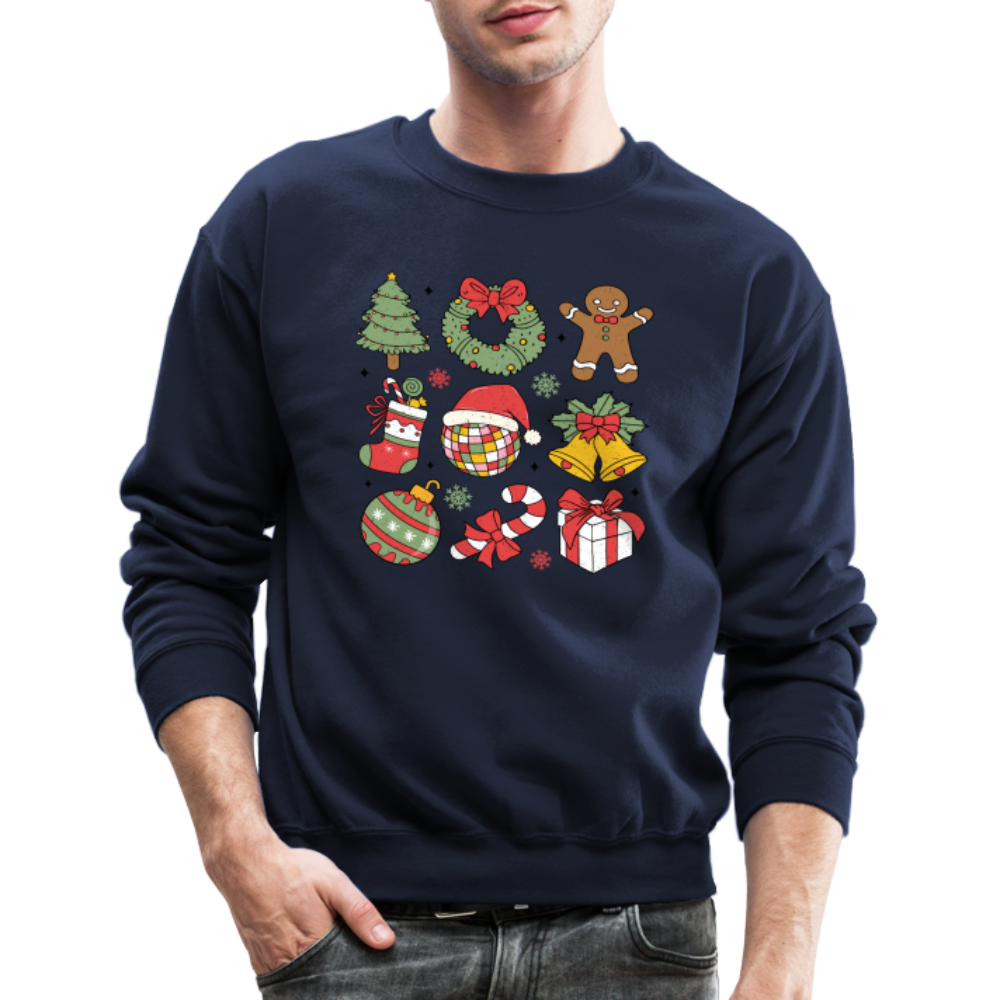 Christmas Holiday Season Sweatshirt - navy