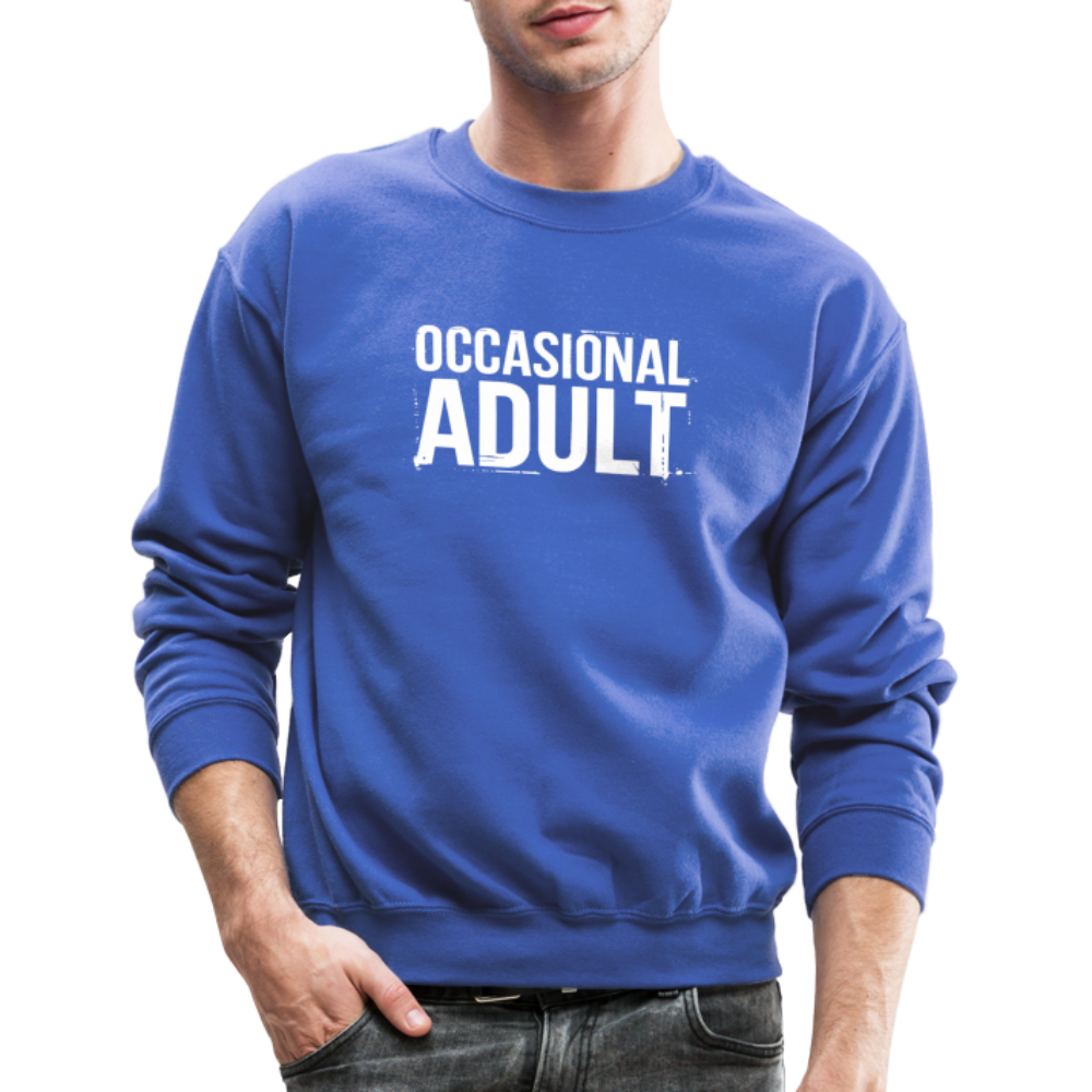 Occasional Adult Sweatshirt - royal blue