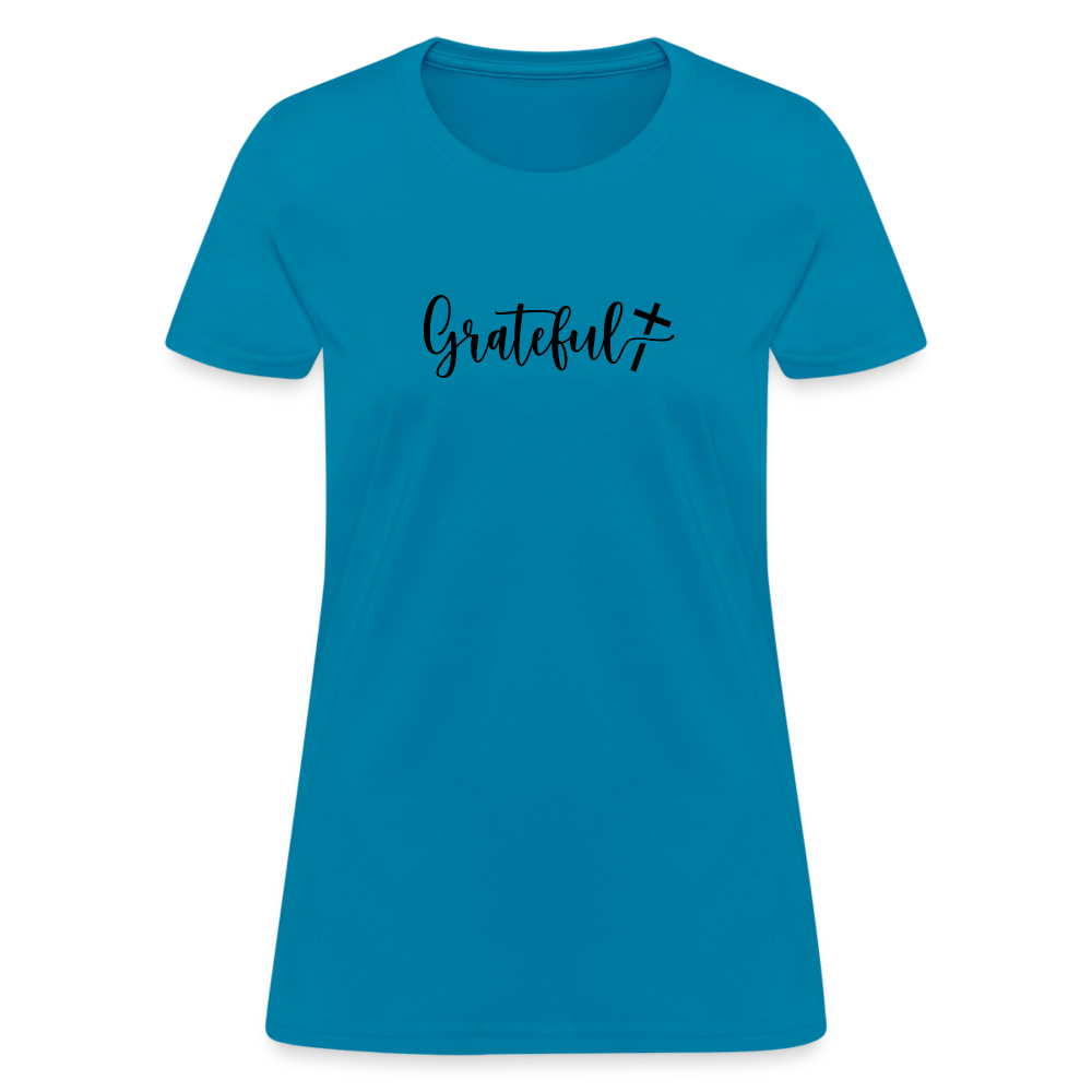 Grateful Women's T-Shirt - turquoise