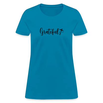 Grateful Women's T-Shirt - turquoise