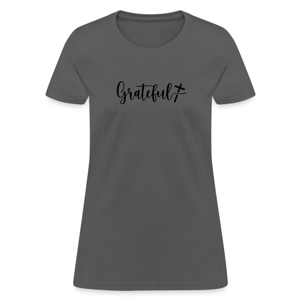 Grateful Women's T-Shirt - charcoal