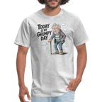 Today Is My Grumpy Day Funny T-Shirt - heather gray