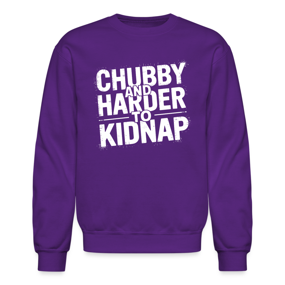 Chubby and Harder to Kidnap Sweatshirt - purple