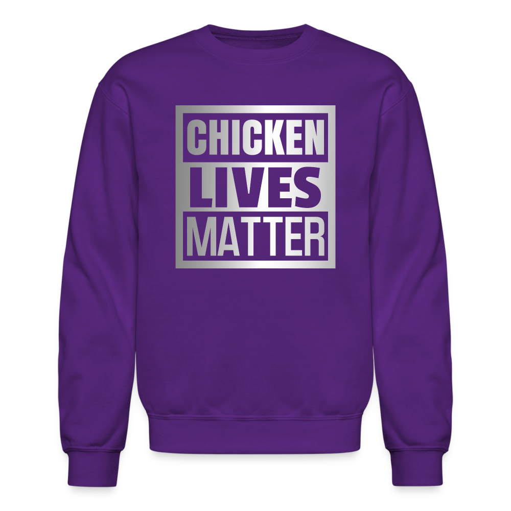 Chicken Lives Matter Sweatshirt - purple