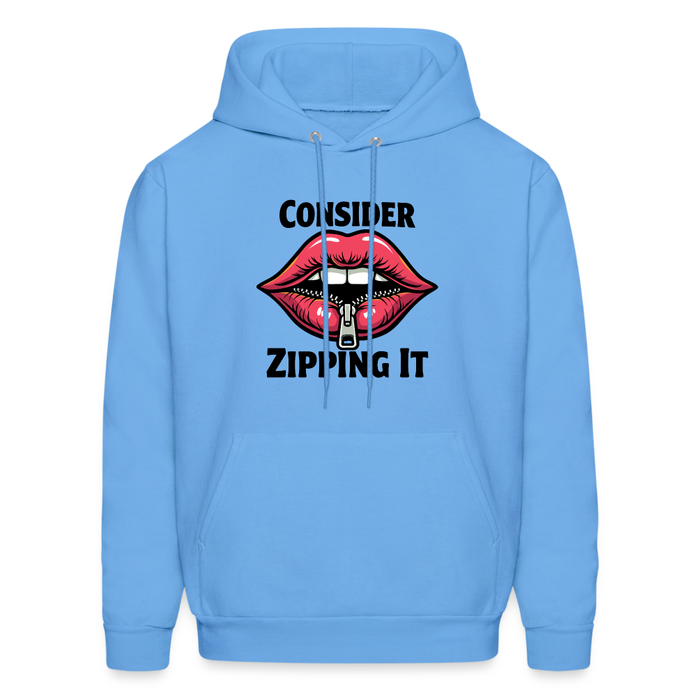 Consider Zipping It Hoodie - carolina blue