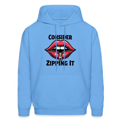 Consider Zipping It Hoodie - carolina blue