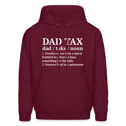 Dad Tax Hoodie (Definition) - burgundy