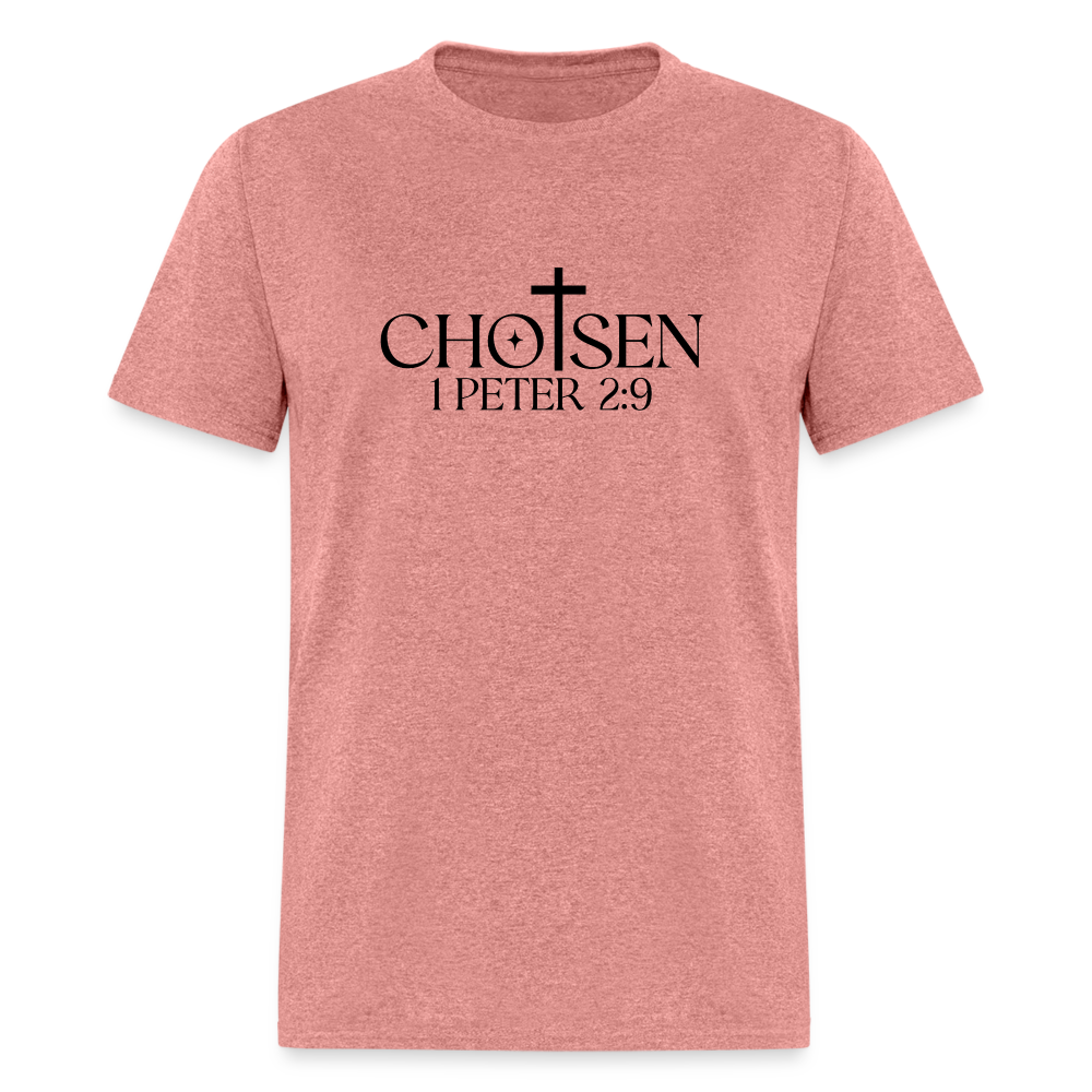 Chosen 1 Peter 2:9 T-Shirt - heather mauve