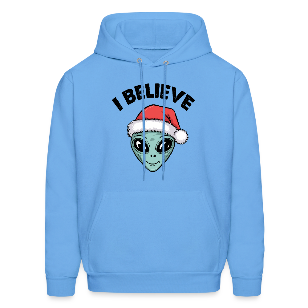 I Believe in Santa Hoodie - carolina blue