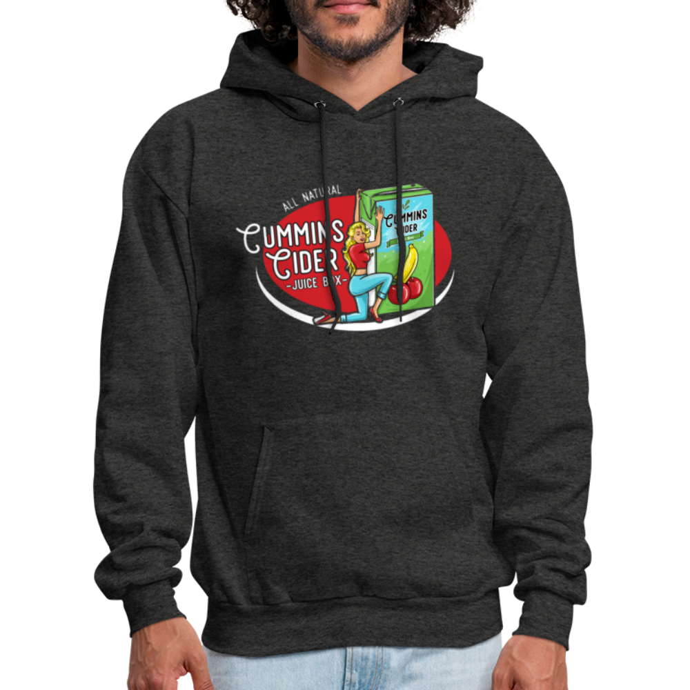 Cummins Cider Juice Box (Adult Sexual Humor) Hoodie - charcoal grey