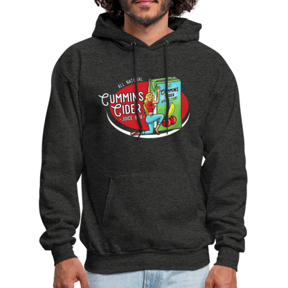 Cummins Cider Juice Box (Adult Sexual Humor) Hoodie - charcoal grey