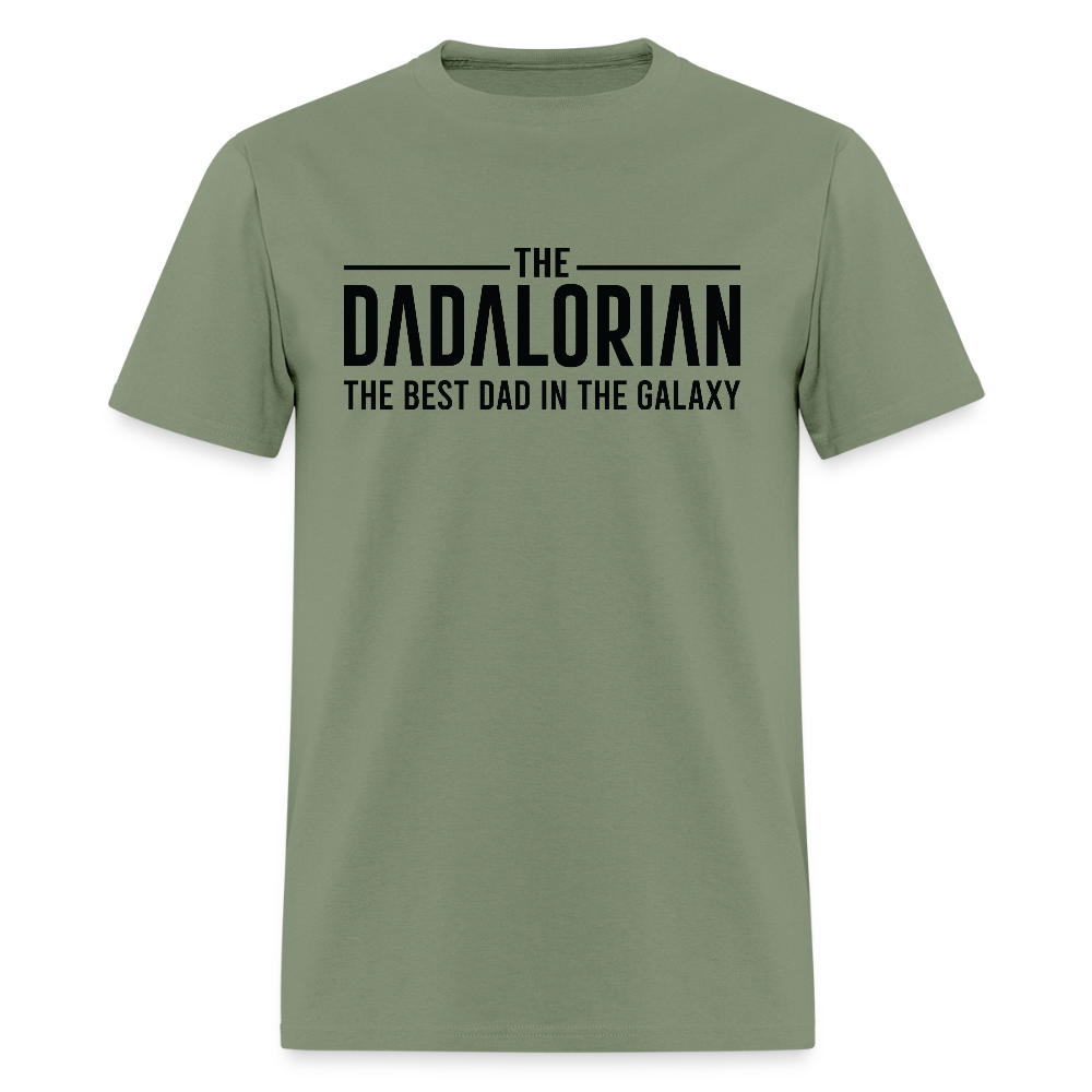 The Dadalorian The Best Dad in the Galaxy T-Shirt - military green