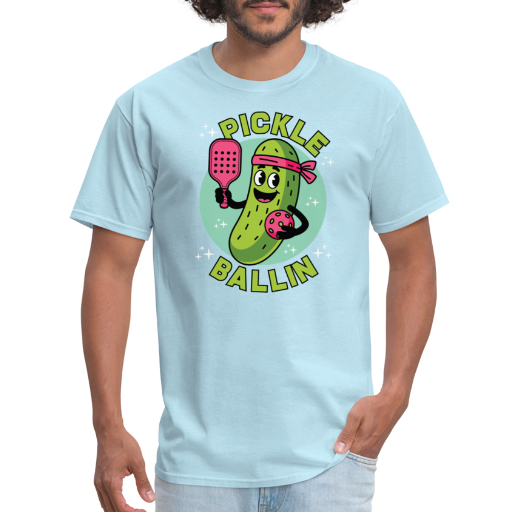 Pickle Ballin T-Shirt - powder blue